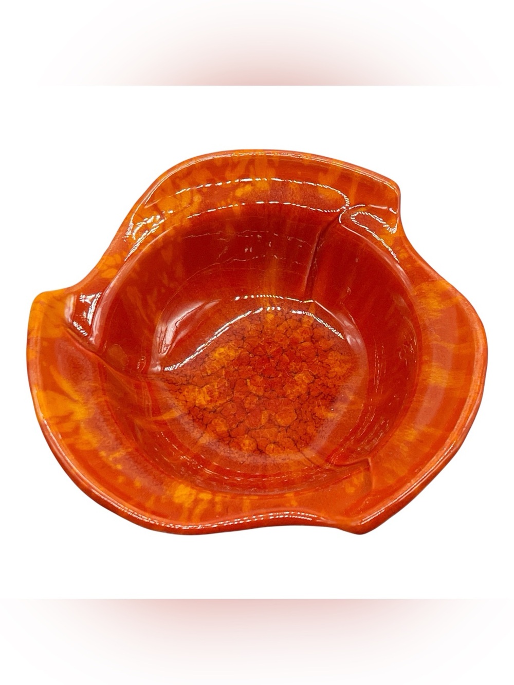 MCM 146 USA Pottery Vintage Bowl 298.B Orange/Red Trinket Bowl Catch all